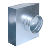 FK Übergang von 300 x 90 mm in 90° auf Ø...