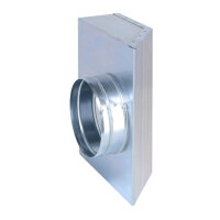 FK Übergang von 300 x 90 mm in 90° auf Ø...