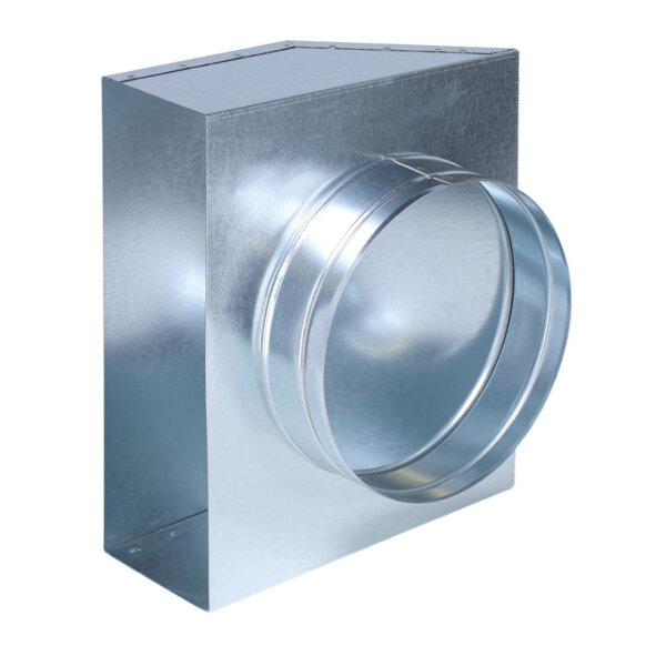 FK Übergang von 300 x 90 mm in 90° auf Ø 200 mm