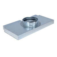 FK Sammelkasten 250 x 50 mm, zwei Eing&auml;nge und ein 90&deg; Ausgang &Oslash; 180 mm
