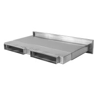 Außenluftanschluss Flach Edelstahl mit FK Anschluss...