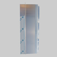 Au&szlig;enluftanschluss Rainstop Edelstahl mit FK Anschluss 3 Stutzen 250 x 50mm, teleskopisch 200-400mm