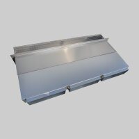 Au&szlig;enluftanschluss Rainstop Edelstahl mit FK Anschluss 3 Stutzen 300 x 90 mm, teleskopisch 200-400mm