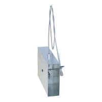 FK Absperrklappe mit Silikondichtung, Biegewelle/Bowdenzug und Edelstahlknopf, 150 x 50 mm