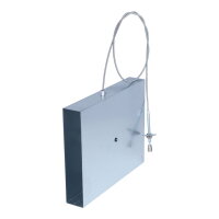 FK Absperrklappe mit Silikondichtung, Biegewelle/Bowdenzug und Edelstahlknopf, 250 x 50 mm