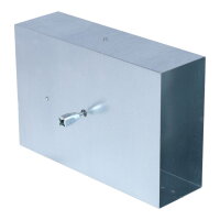 FK Absperrklappe mit Silikondichtung, Innenvierkantanschluss 8 x 8 mm, 200 x 90 mm