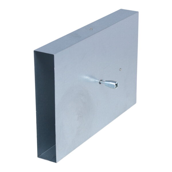 FK Absperrklappe mit Silikondichtung, Innenvierkantanschluss 8 x 8 mm, 250 x 50 mm