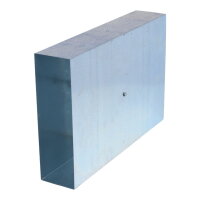 FK Absperrklappe mit Silikondichtung, Innenvierkantanschluss 8 x 8 mm, 300 x 90 mm