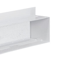 Open Air 60 SK Ventilationsleiste mit Gittergewebe, 600 x 100 mm, wei&szlig;