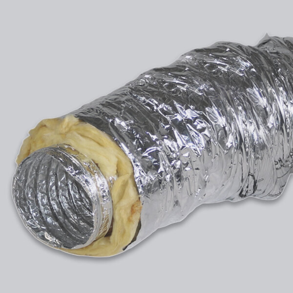 Alu-Flex isoliert 10 m (gestaucht auf 1 m) Ø 100 mm