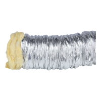 &Oslash; 180 mm Alu-Flex isoliert 10 m (gestaucht auf 1 m)