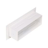 Open Air 101 SK Ventilationsleiste mit Gittergewebe, 285 x 114 mm, wei&szlig;