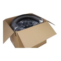Color-Flex &Oslash; 100 mm, schwarz, 20 m lang, gestaucht auf 8 m