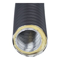 Therm-Flex isoliert Ø 80 mm x 0,75 m, schwarz