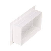 Open Air 103 SK Ventilationsleiste mit Gittergewebe, 285 x 180 mm, wei&szlig;