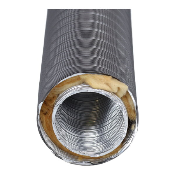 Therm-Flex isoliert Ø 80 mm x 0,75 m, grau