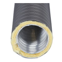 Therm-Flex isoliert Ø 100 mm x 0,75 m, grau
