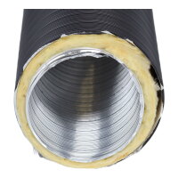 Therm-Flex isoliert Ø 125 mm x 0,75 m, schwarz