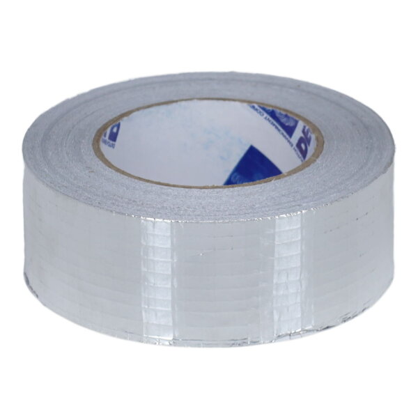 Alu-Klebeband armiert hitzebeständig bis 120°C, 45-m-Rolle, Breite 50 mm