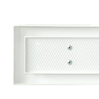 Open Air 8 Ventilationsleiste mit Putztr&auml;gerplatte, 600 x 80 mm, wei&szlig;