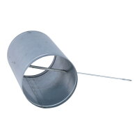 Absperrklappe mit langem Bedienteil Silikon-Dichtlippe, &Oslash; 180 mm