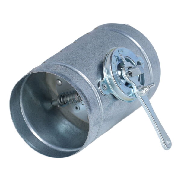 Absperrklappe mit kurzem Bedienteil Silikon-Dichtlippe, Ø 80 mm