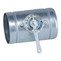 Absperrklappe mit kurzem Bedienteil Silikon-Dichtlippe,...