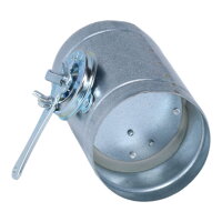 Absperrklappe mit kurzem Bedienteil Silikon-Dichtlippe, &Oslash; 80 mm