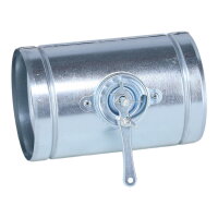 Absperrklappe mit kurzem Bedienteil Silikon-Dichtlippe,...