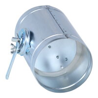 Absperrklappe mit kurzem Bedienteil Silikon-Dichtlippe, &Oslash; 100 mm