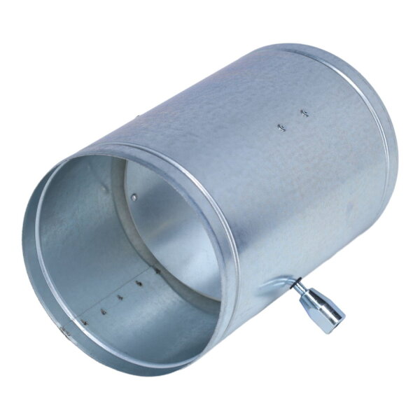 Absperrklappe mit Innenvierkantanschluss 8 x 8 mm, Silikon-Dichtlippe, Ø 125 mm