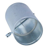 Absperrklappe mit Innenvierkantanschluss 8 x 8 mm, Silikon-Dichtlippe, &Oslash; 125 mm