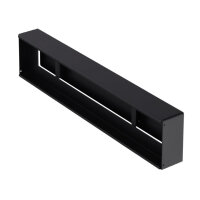 Open Air 8 Ventilationsleiste mit Putztr&auml;gerplatte, 400 x 80 mm, SCHWARZ