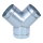 Luftverteiler Y-Form 90° Ø 100 mm