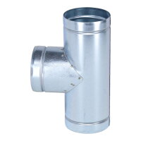 Luftverteiler T-Form 90° Ø 100 mm