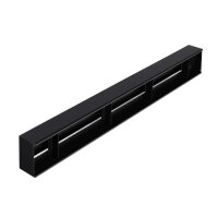Open Air 8 Ventilationsleiste mit Putztr&auml;gerplatte, 800 x 80 mm, SCHWARZ