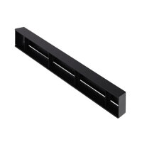 Open Air 8 Ventilationsleiste mit Putztr&auml;gerplatte, 800 x 80 mm, SCHWARZ