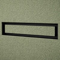 Open Air 8 Ventilationsleiste mit Putztr&auml;gerplatte, 800 x 80 mm, SCHWARZ