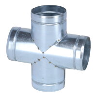 Luftverteiler Doppel-T-Form 90° Ø 80 mm
