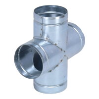 Luftverteiler Doppel-T-Form 90° Ø 100 mm