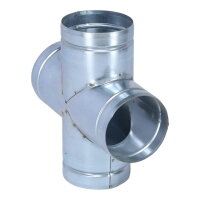 Luftverteiler Doppel-T-Form 90&deg; &Oslash; 100 mm