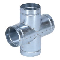 Luftverteiler Doppel-T-Form 90&deg; &Oslash; 100 mm