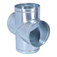 Luftverteiler Doppel-T-Form 90&deg; &Oslash; 125 mm