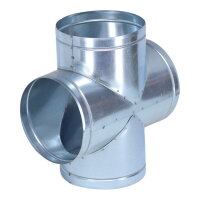 &Oslash; 150 mm Luftverteiler Doppel-T-Form 90&deg;