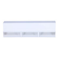 Open Air Curved 500 x 143 mm, wei&szlig;