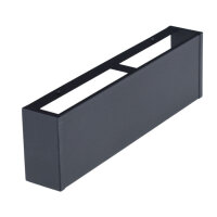 Sichtschutzplatte f&uuml;r Open Air 9 &ndash; SubSteel Luftgitter, 350 x 100 mm, schwarz