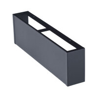 Sichtschutzplatte f&uuml;r Open Air 9 &ndash; SubSteel Luftgitter, 350 x 100 mm, schwarz