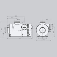 Warmluft-Ventilator OPEN AIR POWER max 400 m³/h