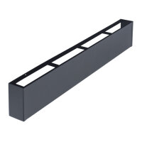 Sichtschutzplatte f&uuml;r Open Air 9 &ndash; SubSteel Luftgitter, 650 x 100 mm, schwarz