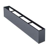 Sichtschutzplatte f&uuml;r Open Air 9 &ndash; SubSteel Luftgitter, 650 x 100 mm, schwarz